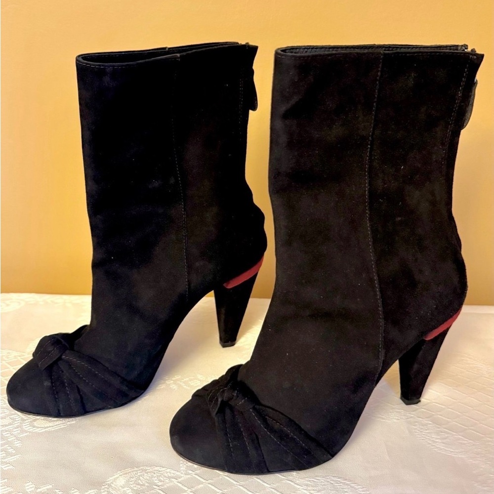 CNC Costume National Black and Red Accents Ankle Boots EU 40 US 9 - Picture 13 of 15